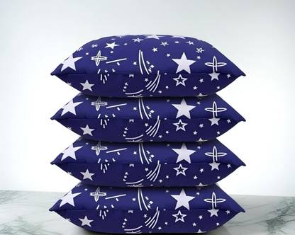 SOFT SNOOZE Soft Ultra Luxury Microfibre Abstract Sleeping Pillow Pack of 4