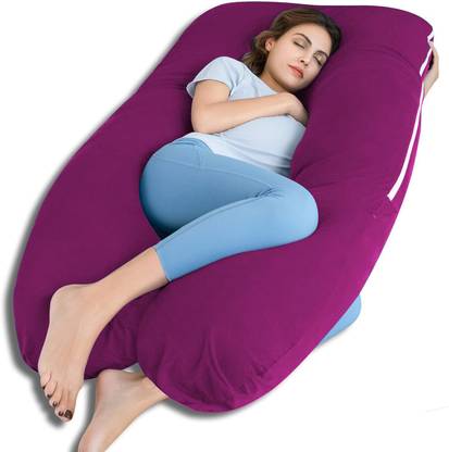 Texlux "Enjoy full-body comfort and support for a more peaceful pregnancy journey." Microfibre Solid Pregnancy Pillow Pack of 1