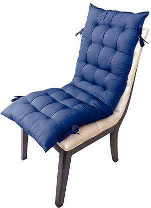 Chantria creation Microfibre Solid Chair Pad Pack of 1
