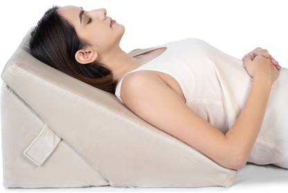 FOVERA Adjustable Memory Foam Bed Wedge Pillow for Legs and Back Support - Acid Reflux Memory Foam Solid Orthopaedic Pillow Pack of 1