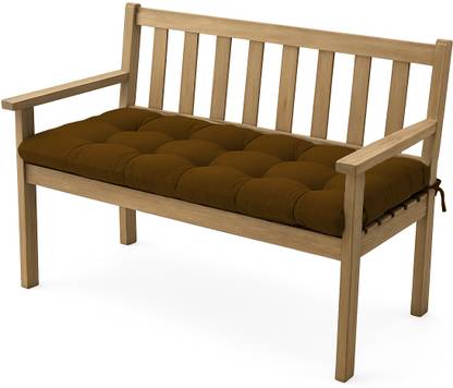 Daddy Cool Polyester Fibre Chair Pad Pack of 1 Solid 18 x 50 Inch Patio Bench Cushion