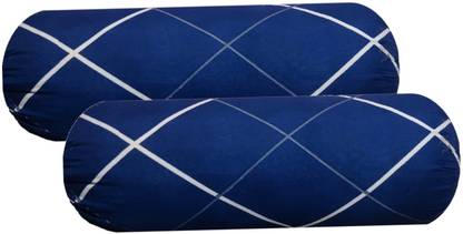 Swikon star Microfibre Sleeping Pillow Pack of 2 Stripes Round Bolster