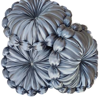 Pillowwala Microfibre Cushion Pack of 3 Solid Charming Look