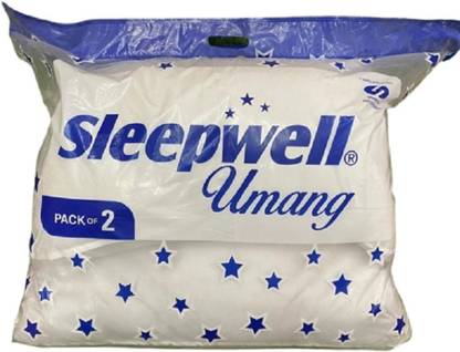 Sleepwell Microfibre Solid Sleeping Pillow Pack of 1