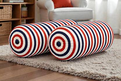 ACTOS Microfibre Bolster Pack of 2 Geometric Combo Set Of 2