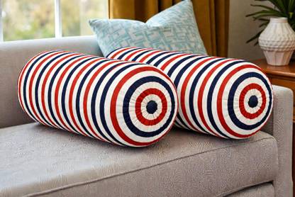 ACTOS Microfibre Bolster Pack of 2 Geometric Combo Set Of 2