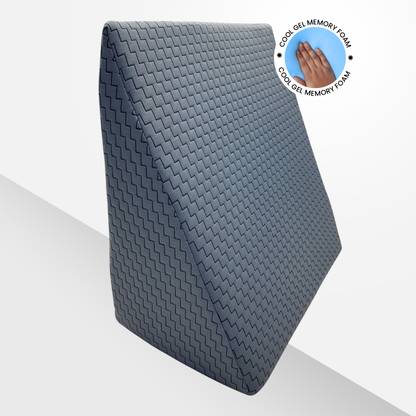 Sleepsia Leg Elevation Wedge Pillow Cushion for Back Support | Post Surgery, Neck Support Memory Foam Solid Orthopaedic Pillow Pack of 1