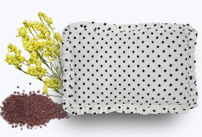 LOGIC PRO Cotton Organic Musturd Seed Pillow New Born Baby Rai Pilow Mustard Seeds Toons & Characters Baby Pillow Pack of 1