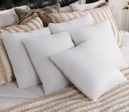 StylizShades Polyester Fibre, Microfibre, Cotton Sleeping Pillow Pack of 5 Solid, Abstract Microfiber Pillow Filler 16x16 Inch | Cushion Insert 40x40 cm