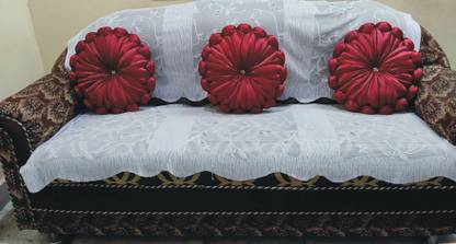 RACCOON Classic Look Microfibre Solid Cushion Pack of 3