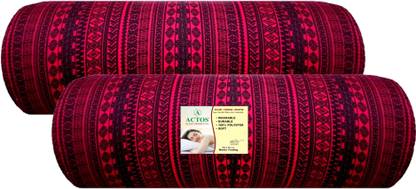 ACTOS Microfibre Bolster Pack of 2 Geometric Round