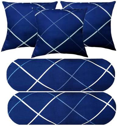 PALVIT Microfibre Bolster Pack of 5 Abstract