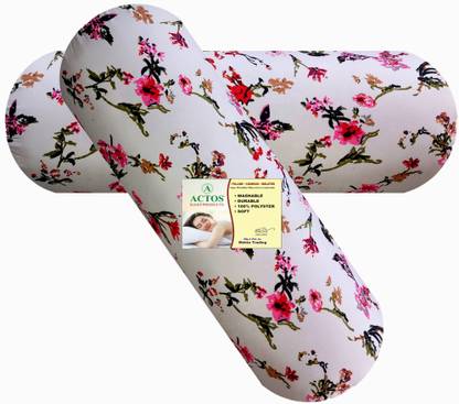 ACTOS Microfibre Bolster Pack of 2 Floral
