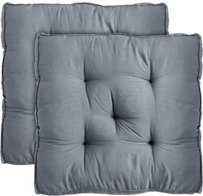 KUBER INDUSTRIES Microfibre Chair Pad Pack of 2 Solid