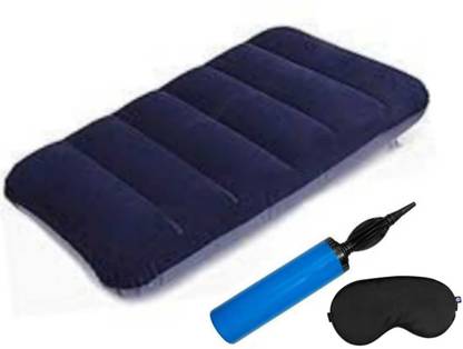 Aim Emporium Air Travel Pillow Pack of 1 Solid Ultralight Inflatable Travel Pillow, With Air Pump and Eye Mask.