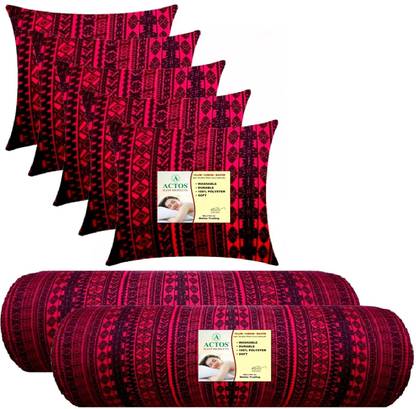 ACTOS Microfibre Bolster Pack of 7 Geometric