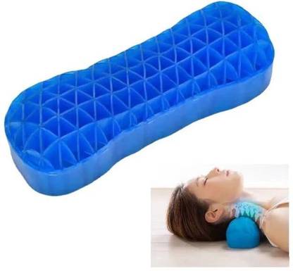 Greeva Stretch Gel Pillow Breathable Soft Silicon Pillow to Release Pressure Neck Gel Solid Cushion Pack of 1