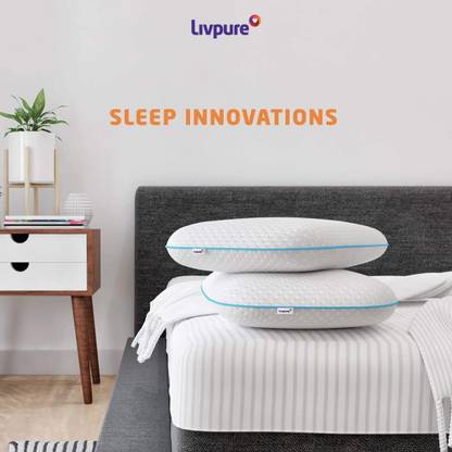Livpure Smart Breeze Pillow Memory Foam Solid Sleeping Pillow Pack of 2