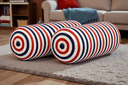 ACTOS Microfibre Bolster Pack of 2 Geometric Combo Set Of 2