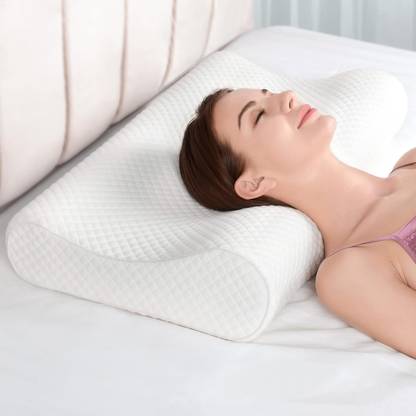 Turnwell Cervical Contour Memory Foam Pillow Memory Foam, Foam Geometric Orthopaedic Pillow Pack of 1