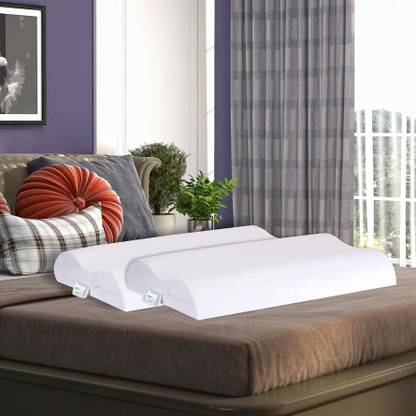 ORGANIC SLEEP Latex Solid Sleeping Pillow Pack of 2
