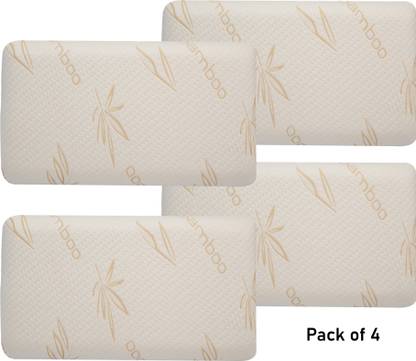 AYKA Memory Foam Abstract Sleeping Pillow Pack of 4