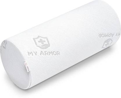 MY ARMOR Memory Foam Orthopedic Round Bolster Bed Pillow, Large Size - 25" x 9" x 9" Memory Foam Solid Bolster Pack of 1