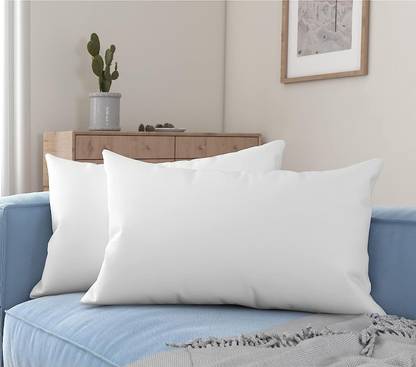 StylizShades Polyester Fibre, Microfibre, Cotton Sleeping Pillow Pack of 2 Solid, Abstract SS-018-16*24*2- Cushion Insert (Microfiber Pillow) 60*40cm