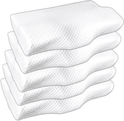 Flipkart SmartBuy Memory Foam Orthopaedic Pillow Pack of 1 Solid Memory Foam Orthopedic Bed Pillow for Sleeping & Neck Pain Relief Suitable -