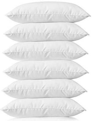 STOMIA Polyester Fibre Solid Sleeping Pillow Pack of 6