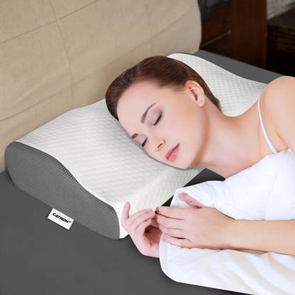 Catron Contour Cervical Pillow / Neck & Shoulder Pain / for Curve Neck and Shoulder Memory Foam Geometric Orthopaedic Pillow Pack of 1