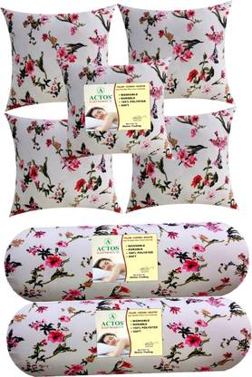ACTOS Microfibre Bolster Pack of 7 Floral
