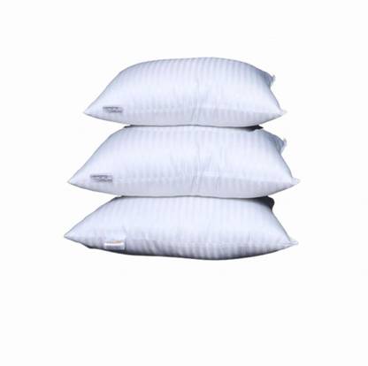 Eesysoft Polyester Fibre Sleeping Pillow Pack of 3 Solid Comfortable Standard