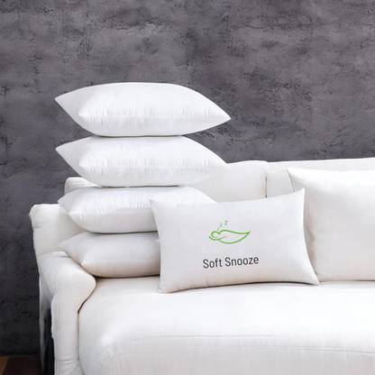SOFT SNOOZE Luxury Microfibre Solid Sleeping Pillow Pack of 5