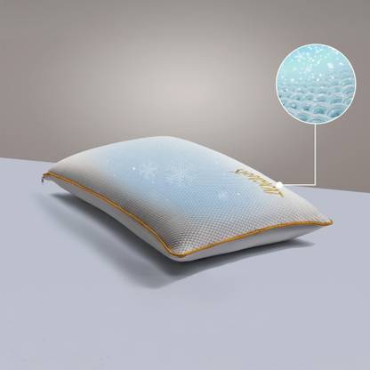 SleepyCat CoolTEC™ Fabric Standard Size (25x16 Inches) Memory Foam Solid Orthopaedic Pillow Pack of 1