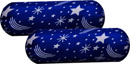 GKM Microfibre Sleeping Pillow Pack of 2 Abstract Round Bolster