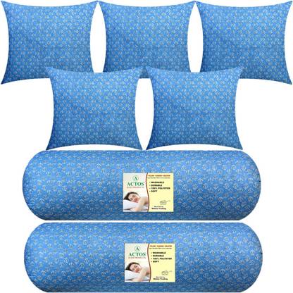 ACTOS Microfibre Bolster Pack of 7 Floral 5 Cuhion 2