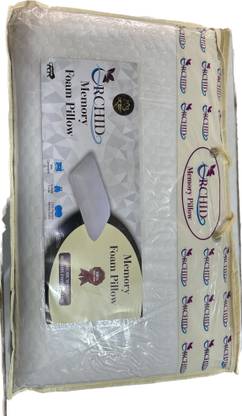 Orchid Memory Foam Solid Orthopaedic Pillow Pack of 1
