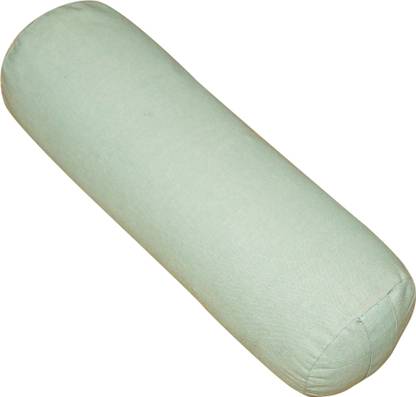 Oscar Home Polyester Fibre Bolster Pack of 1 Solid Organic-Buckwheat-Bolster-Pillow