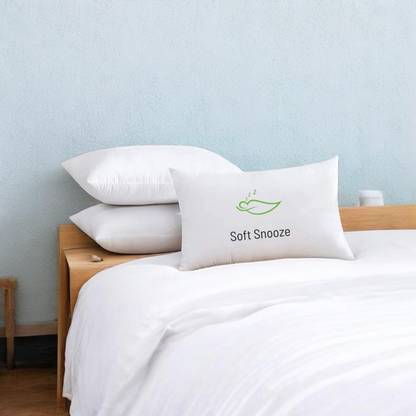 SOFT SNOOZE Soft Luxury Microfibre Solid Sleeping Pillow Pack of 3