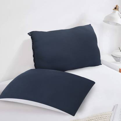 JDX 18002-2-16x24, (Dot White) Polyester Fibre Solid Sleeping Pillow Pack of 2