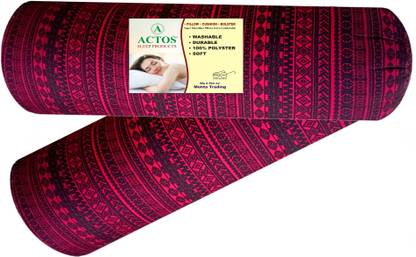 ACTOS Microfibre Bolster Pack of 2 Abstract