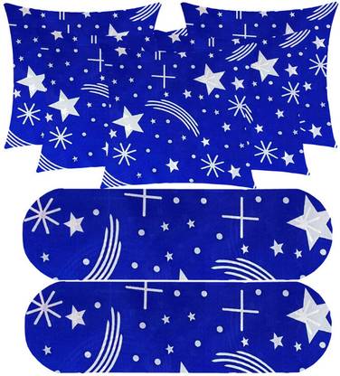 PALVIT Microfibre Bolster Pack of 7 Abstract