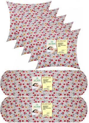 ACTOS Microfibre Bolster Pack of 7 Floral