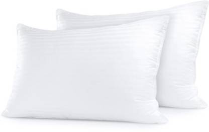 BHEBHA Microfibre Sleeping Pillow Pack of 2 Stripes Pillow Set || Comfort And Support Pillow