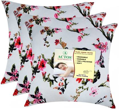 ACTOS Microfibre Cushion Pack of 3 Floral