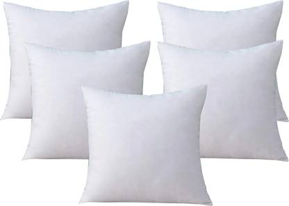 ORCHEED CUSHION FILLER_18*18 INCH Cushions for Sofa, Car Décor, Home, Dining Chair Microfibre Solid Cushion Pack of 5
