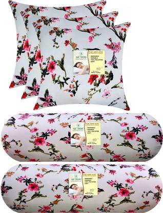 ACTOS Microfibre Bolster Pack of 5 Floral