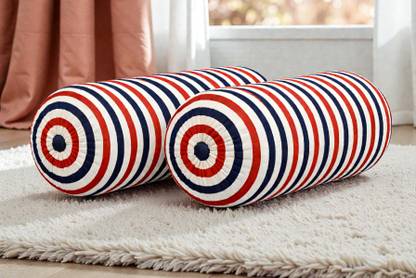 ACTOS Microfibre Bolster Pack of 2 Geometric Combo Set Of 2