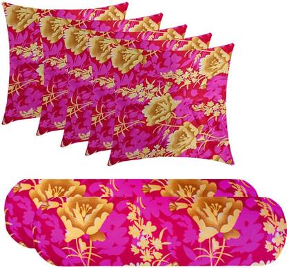 PALVIT Microfibre Bolster Pack of 7 Abstract